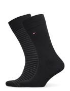 Th Men Small Stripe Sock 2P Tommy Hilfiger Black