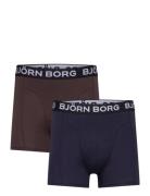 Bamboo Cotton Blend Boxer 2P Björn Borg Navy