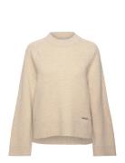 W. Lambswool Knit Crew HOLZWEILER Beige