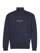 Sweat Troyer With Print Tom Tailor Navy