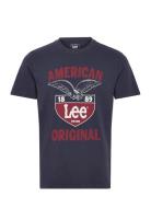 Ss Frontier Tee Lee Jeans Navy