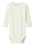 Nbfwang Wool Needle Ls Body Solid Noos Name It White