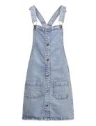 Short Denim Pinafore Mango Blue