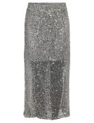Nmpaila Hw Net Sequin Skirt Jrs NOISY MAY Silver