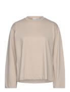 Slfelisa Ls Boxy Tee D2 Selected Femme Beige