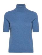 Turtleneck T-Shirt Davida Cashmere Blue