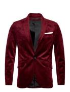 Velvet Blazer Lindbergh Burgundy