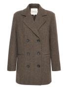 Franniemw Short Coat My Essential Wardrobe Brown