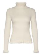 Sherry Frill Knit Top NORR Cream