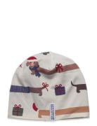 Bamboo Beanie Fleece Santa Dogs 65 L 6 - Adult Geggamoja Cream