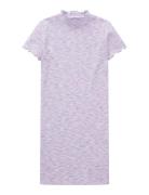 Structured Rib Dress Tom Tailor Purple