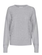 Crdela Knit Pullover Cream Grey