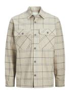 Jprraymond Melange Check Ls Overshirt Sn Jack & J S Beige