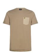 Tonal Pocket T-Shirt Lyle & Scott Beige