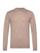 Jprblamerino Knit Crew Neck Jack & J S Beige