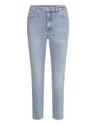 Claudia Slim-Fit Cropped Jeans Mango Blue