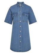 Vimaya 2/4 Denim Dress Vila Blue