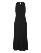 Midi-Dress With Draped Detail Mango Black