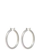 The Amalfi Tube Hoops-Silver Ox LUV AJ Silver