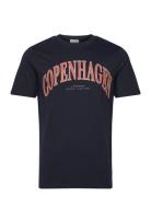 Copenhagen Heritage S/S Tee Lindbergh Navy