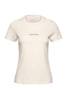 Monologo Slim Tee Calvin Klein Jeans Cream