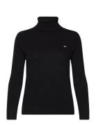 Extrafine Lambswool Blend Rollneck GANT Black