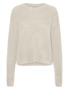 Vmpuff Ls O-Neck Pullover Boo Vero Moda Cream