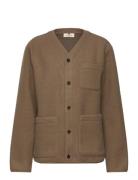 Aksigurd Boiled Wool Overshirt Anerkjendt Brown