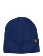 Monogram Rib Beanie Calvin Klein Blue