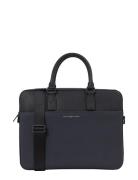 Th Business Leather Computer Bag Tommy Hilfiger Black