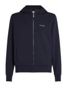 Micro Logo Repreve Hoodie Jacket Calvin Klein Navy