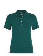 1985 Slim Pique Polo Ss Tommy Hilfiger Green