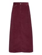 Tjw Fine Cord Maxi Skirt Tommy Jeans Burgundy