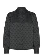 Vmviga Jacquard Ls Shirt Wvn Ga Vero Moda Black