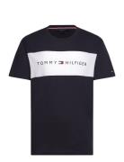 Ss T-Shirt Block Logo Tommy Hilfiger Navy