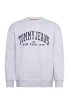 Tjm Rlx Tj Gd Varsity Crew Tommy Jeans Grey