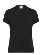 Modal Stretch C-Neck Slim Top Ss Calvin Klein Black