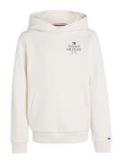 Th Logo Puff Print Reg Hoodie Tommy Hilfiger White