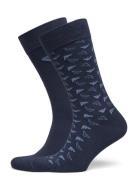 Men's Knit Short Socks Emporio Armani Blue