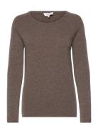 Rwlaica Ls O-Neck Raglan Pullover Rosemunde Brown