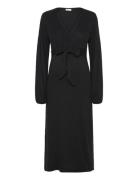 Mltrinity Tess Ls Jrs Midi Dress 2F Mamalicious Black