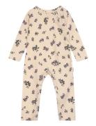 Jumpsuit L/S Printed Petit Piao Beige