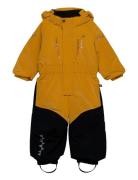 Penguin Snowsuit Kids Moss 104 ISBJÖRN Of Sweden Yellow