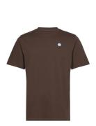 Loke Badge Tee - Regenerative Organ Knowledge Cotton Apparel Brown