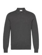 Knitted Polo Shirt Filippa K Grey