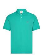 Reg Shield Ss Pique Polo GANT Green