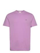 Reg Shield Ss T-Shirt GANT Purple