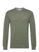 Cotton Pique C-Neck GANT Green