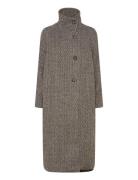 Fawnsz Long Coat Outerwear Saint Tropez Grey