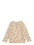 T-Shirt L/S Printed Petit Piao Beige